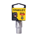 Llave copa hexagonal Stanley 4-86-443 de 7/16" con encastre de 1/2 pulgada para ajuste de tornillos y tuercas en trabajos mecánicos.