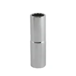 Llave copa larga estriada Stanley 4-86-483 de 5/8" con encastre de 1/2 pulgada para ajuste de tornillos y tuercas en trabajos mecánicos.