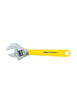 Llave expansiva Stanley 97-797LA de 24 pulgadas con mango encauchado para ajuste de tuercas y trabajos de mantenimiento.