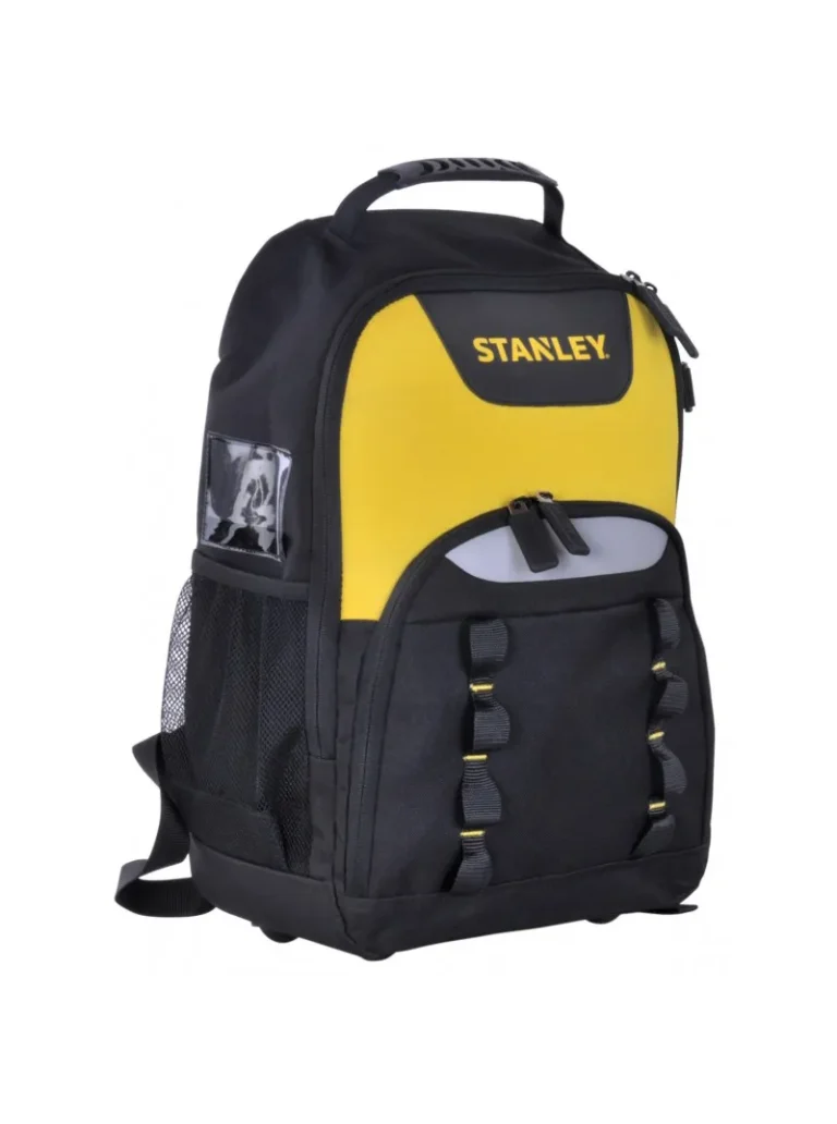 Mochila para herramientas Stanley STST515155LA con compartimentos organizadores para transportar herramientas de forma cómoda y segura.