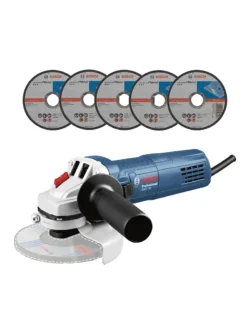 pulidora mini BOSCH GWS 700 de 700 W con 5 discos incluidos