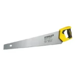 Serrucho bimetal Stanley STHT20376-LA de 22 pulgadas para realizar cortes rápidos y precisos en madera.