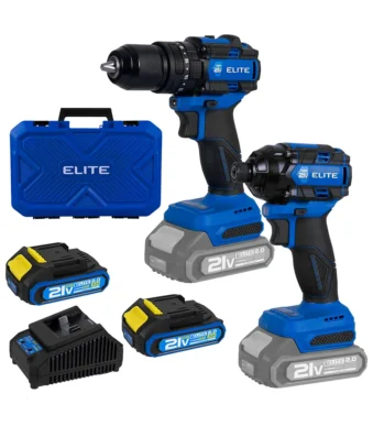 kit ELITE XTAT21KIT con taladro inalambrico percutor de 1-2 pulgadas y destornillador de golpe