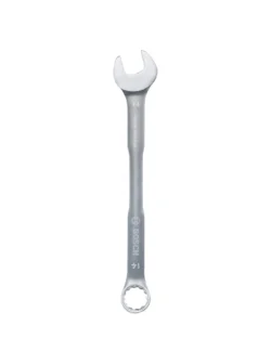 Llave combinada Bosch de 14 mm con extremo de boca y estrella para ajuste y desajuste de tuercas y tornillos.