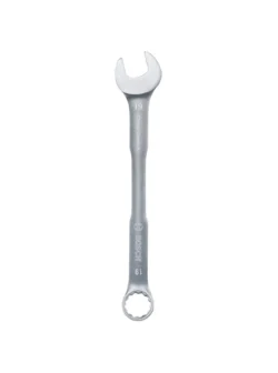 Llave combinada Bosch de 19 mm con extremo de boca y estrella para ajuste y desajuste de tuercas y tornillos.