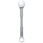 Llave combinada Bosch de 27 mm con extremo de boca y estrella para ajuste y desajuste de tuercas y tornillos.
