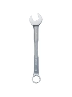 Llave combinada Bosch de 30 mm con extremo de boca y estrella para ajuste y desajuste de tuercas y tornillos.