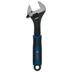 Llave de expansión tipo picoloro Bosch de 12 pulgadas con apertura ajustable para sujetar y girar tuberías, tuercas y accesorios.