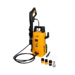 Hidrolavadora compacta de 1400W con presión de 1450 PSI y manija de transporte