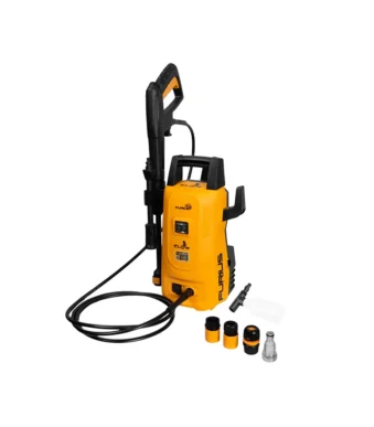 Hidrolavadora compacta de 1400W con presión de 1450 PSI y manija de transporte