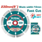 DISCO DIAMANTADO SEGMENTADO DE 9" TAC2112303 TOTAL TOOLS