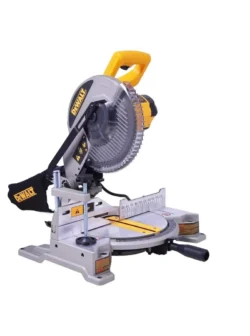Acolilladora ingleteadora DeWalt DW714-B3 de 10 pulgadas y 1650 W para cortes precisos.