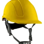 Casco de seguridad industrial color amarillo Boyuan BYHSF12-Y para protección de la cabeza.