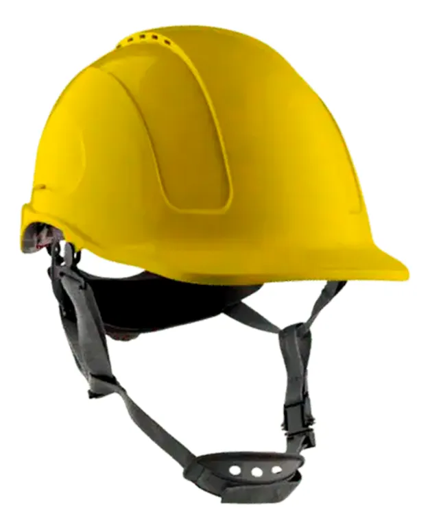 Casco de seguridad industrial color amarillo Boyuan BYHSF12-Y para protección de la cabeza.