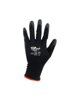 Guantes de poliéster y nylon recubiertos talla 8 Boyuan BG172CH-8 x 6 pares.