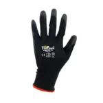 Guantes de poliéster y nylon recubiertos talla 9 Boyuan BG172CH-9 x 6 pares.