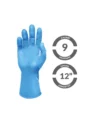 Guantes industriales 100% nitrilo azul de 12 pulgadas, calibre 11, talla XL Boyuan BG001-11-XL x 25 pares.