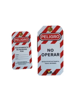 Tarjeta de bloqueo y etiquetado Boyuan BYBDP01 paquete de 10 unidades.