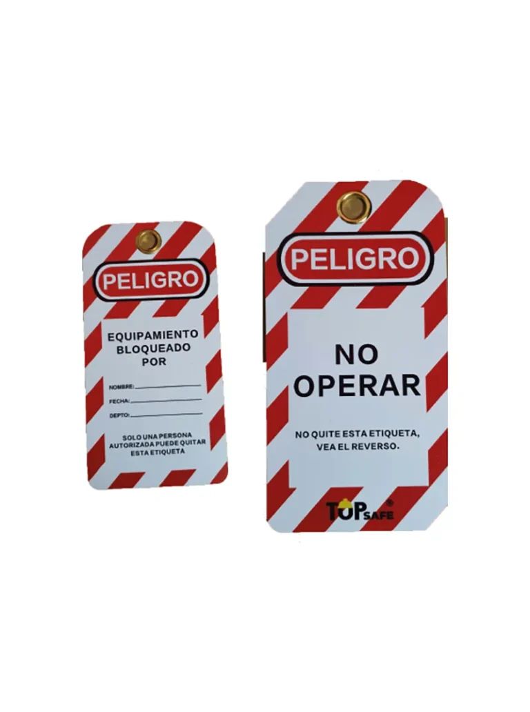 Tarjeta de bloqueo y etiquetado Boyuan BYBDP01 paquete de 10 unidades.