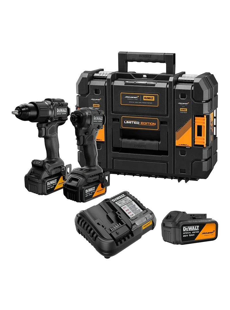 DCK2222MP2T_K1 Kit Taladro Percutor + Atornillador 20v Dewalt Edición Mclaren DCK2222MP2T-B3 - Imagen 1