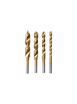 Juego de 4 brocas HSS Dremel 631 para perforación en madera.