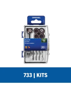 Kit de accesorios Dremel 733 de 20 piezas para mototool y trabajos de precisión.