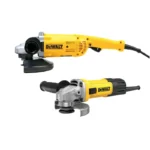Combo de pulidora DeWalt DWE490-B3I de 9,1/2" y 2200 W con mini pulidora de 4,1/2" y 750 W.