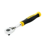 Ratchet reversible Stanley STMT17990-LA tipo pera de 1/4" con mango encauchetado.