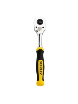 Ratchet reversible Stanley STMT17991-LA tipo pera de 3/8" con mango encauchetado.